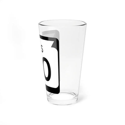 WIS 00 1970 template (Wisconsin) (Road Sign) Pint Glass 16oz - Go Mug Yourself