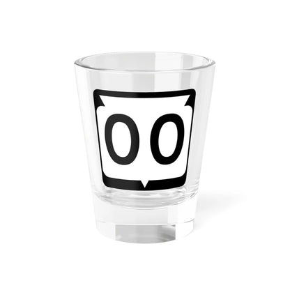 WIS 00 template (Wisconsin) (Road Sign) Shot Glass 1.5oz 1.5oz - Go Mug Yourself