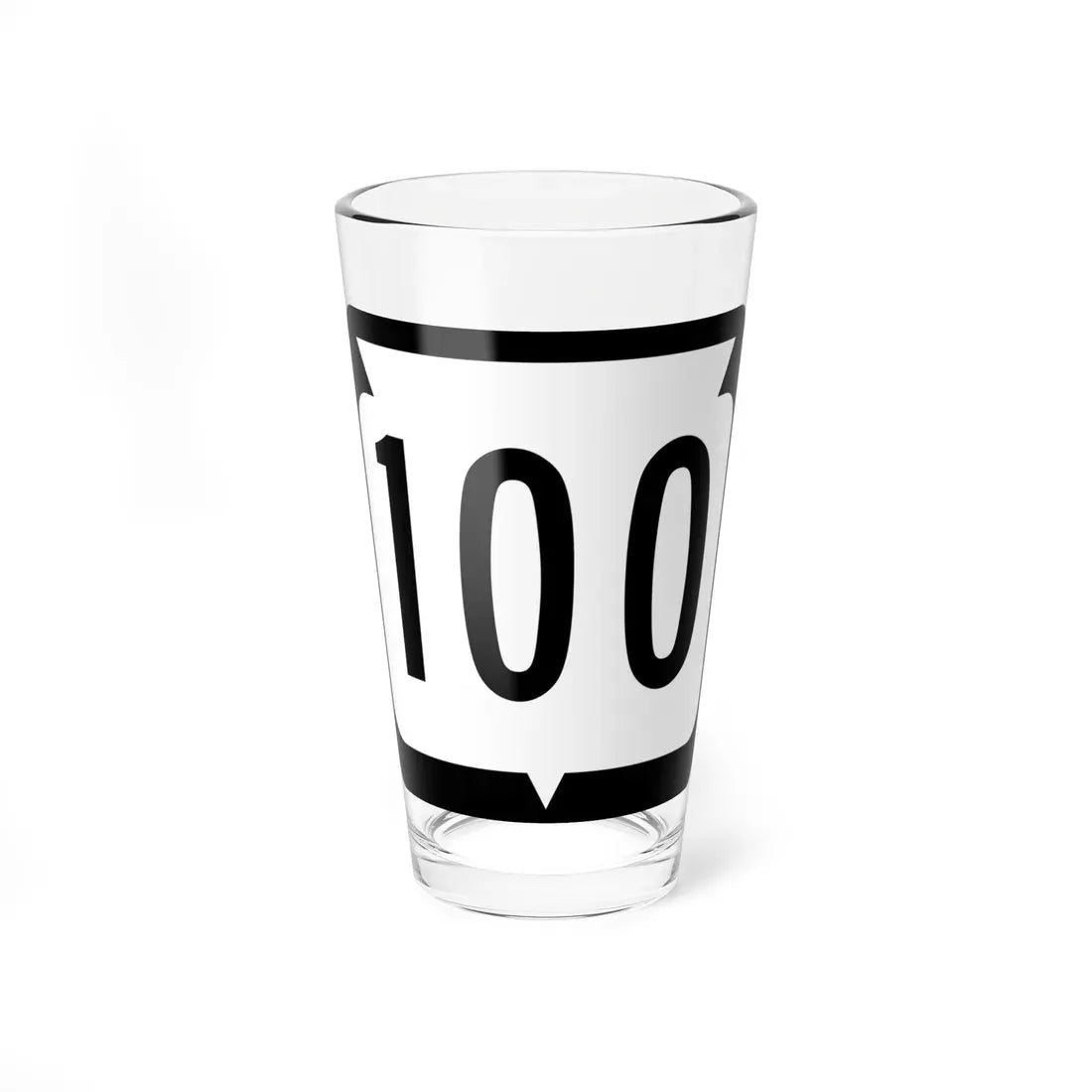 WIS 100 (Wisconsin) (Road Sign) Pint Glass 16oz 16oz - Go Mug Yourself