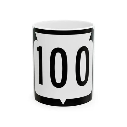 WIS 100 (Wisconsin) (Road Sign) White Coffee Mug 11oz - Go Mug Yourself