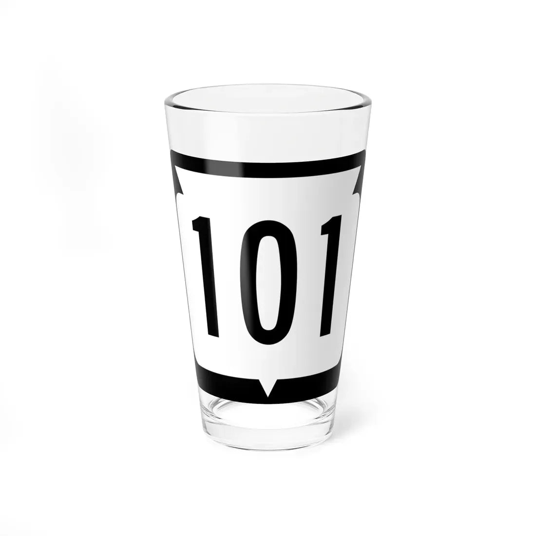 WIS 101 (Wisconsin) (Road Sign) Pint Glass 16oz 16oz - Go Mug Yourself