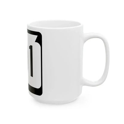 WIS 101 (Wisconsin) (Road Sign) White Coffee Mug - Go Mug Yourself