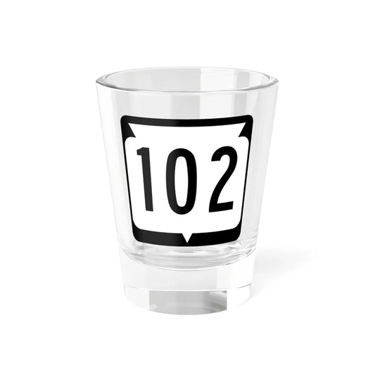 WIS 102 (Wisconsin) (Road Sign) Shot Glass 1.5oz 1.5oz - Go Mug Yourself