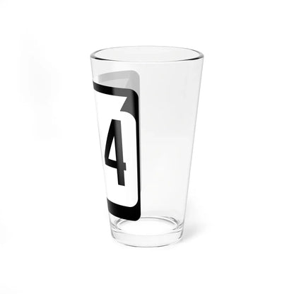 WIS 104 (Wisconsin) (Road Sign) Pint Glass 16oz - Go Mug Yourself
