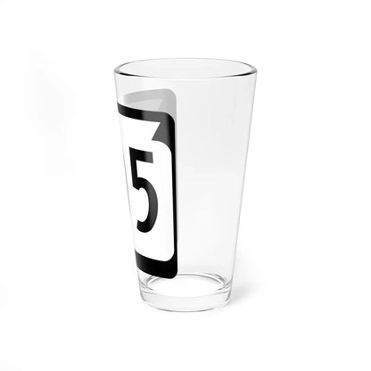 WIS 105 (Wisconsin) (Road Sign) Pint Glass 16oz - Go Mug Yourself