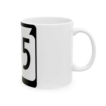 WIS 105 (Wisconsin) (Road Sign) White Coffee Mug - Go Mug Yourself