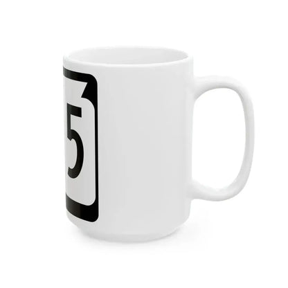 WIS 105 (Wisconsin) (Road Sign) White Coffee Mug - Go Mug Yourself
