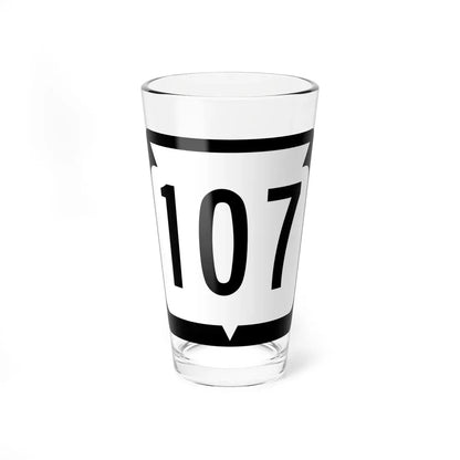WIS 107 (Wisconsin) (Road Sign) Pint Glass 16oz 16oz - Go Mug Yourself