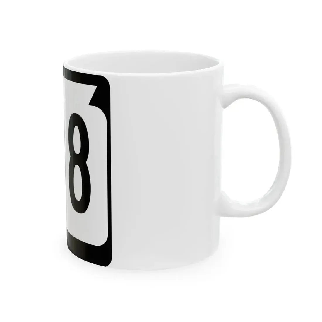 WIS 108 (Wisconsin) (Road Sign) White Coffee Mug - Go Mug Yourself