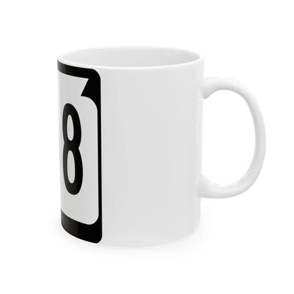WIS 108 (Wisconsin) (Road Sign) White Coffee Mug - Go Mug Yourself