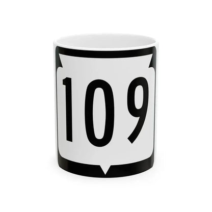 WIS 109 (Wisconsin) (Road Sign) White Coffee Mug 11oz - Go Mug Yourself