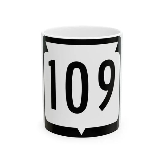 WIS 109 (Wisconsin) (Road Sign) White Coffee Mug 11oz - Go Mug Yourself