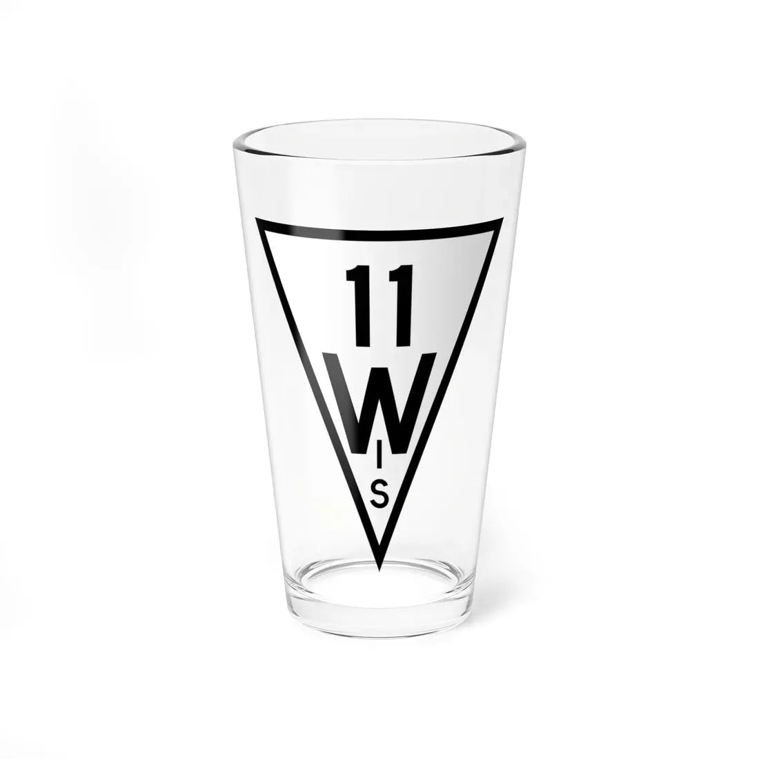 WIS 11 1927 (Wisconsin) (Road Sign) Pint Glass 16oz 16oz - Go Mug Yourself