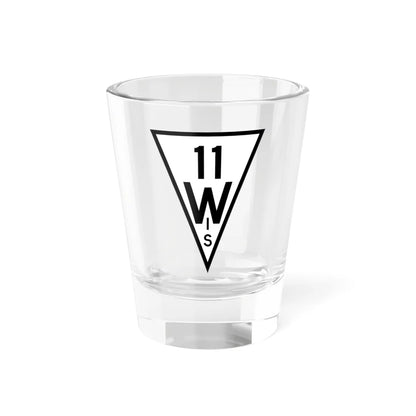 WIS 11 1927 (Wisconsin) (Road Sign) Shot Glass 1.5oz 1.5oz - Go Mug Yourself
