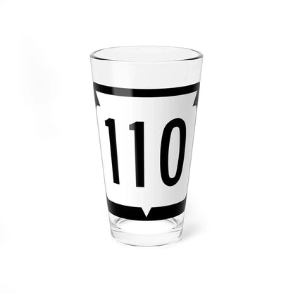WIS 110 (Wisconsin) (Road Sign) Pint Glass 16oz 16oz - Go Mug Yourself