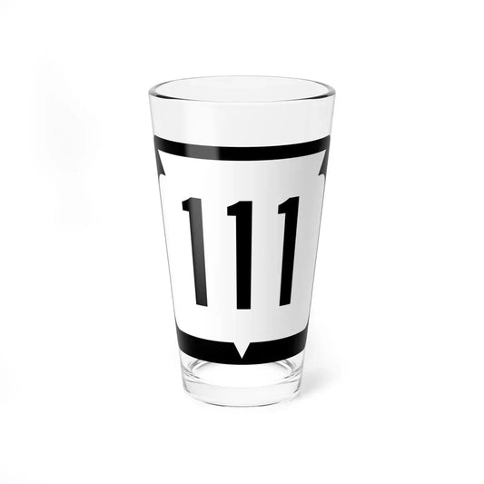 WIS 111 (Wisconsin) (Road Sign) Pint Glass 16oz 16oz - Go Mug Yourself