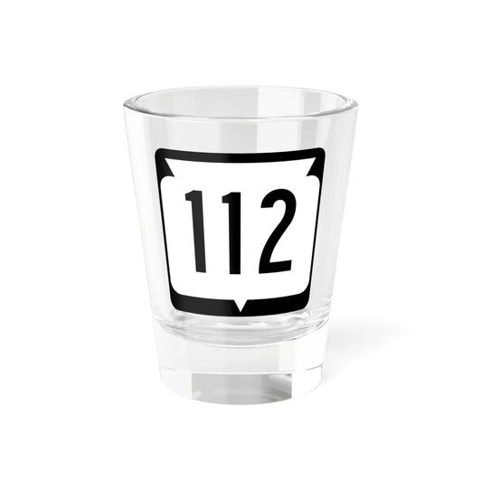 WIS 112 (Wisconsin) (Road Sign) Shot Glass 1.5oz 1.5oz - Go Mug Yourself