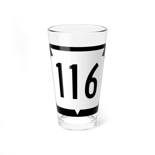 WIS 116 (Wisconsin) (Road Sign) Pint Glss 16oz 16oz - Go Mug Yourself