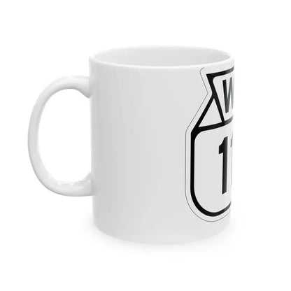 WIS 119 1949 (Wisconsin) (Road Sign) White Coffee Mug - Go Mug Yourself