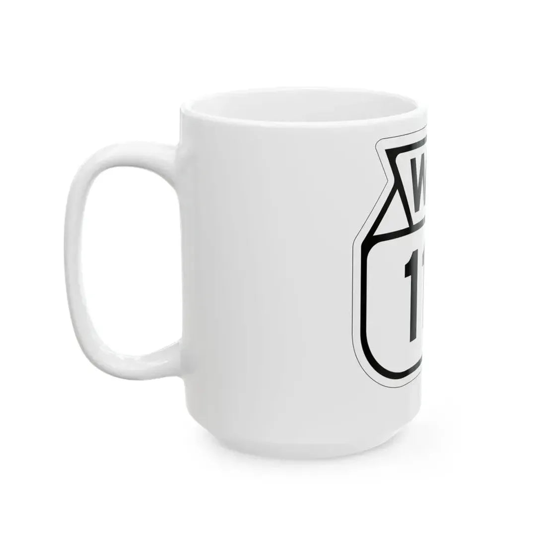 WIS 119 1949 (Wisconsin) (Road Sign) White Coffee Mug - Go Mug Yourself