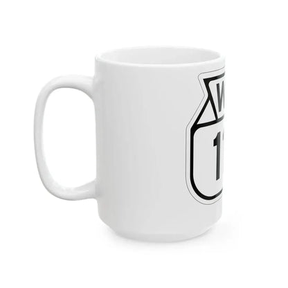 WIS 119 1949 (Wisconsin) (Road Sign) White Coffee Mug - Go Mug Yourself