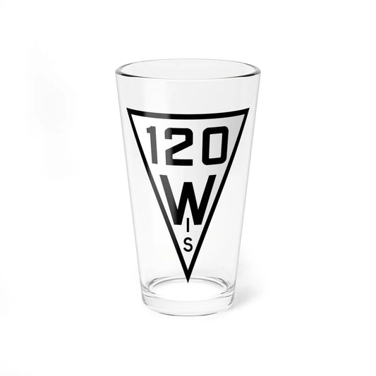 WIS 120 1927 (Wisconsin) (Road Sign) Pint Glss 16oz 16oz - Go Mug Yourself