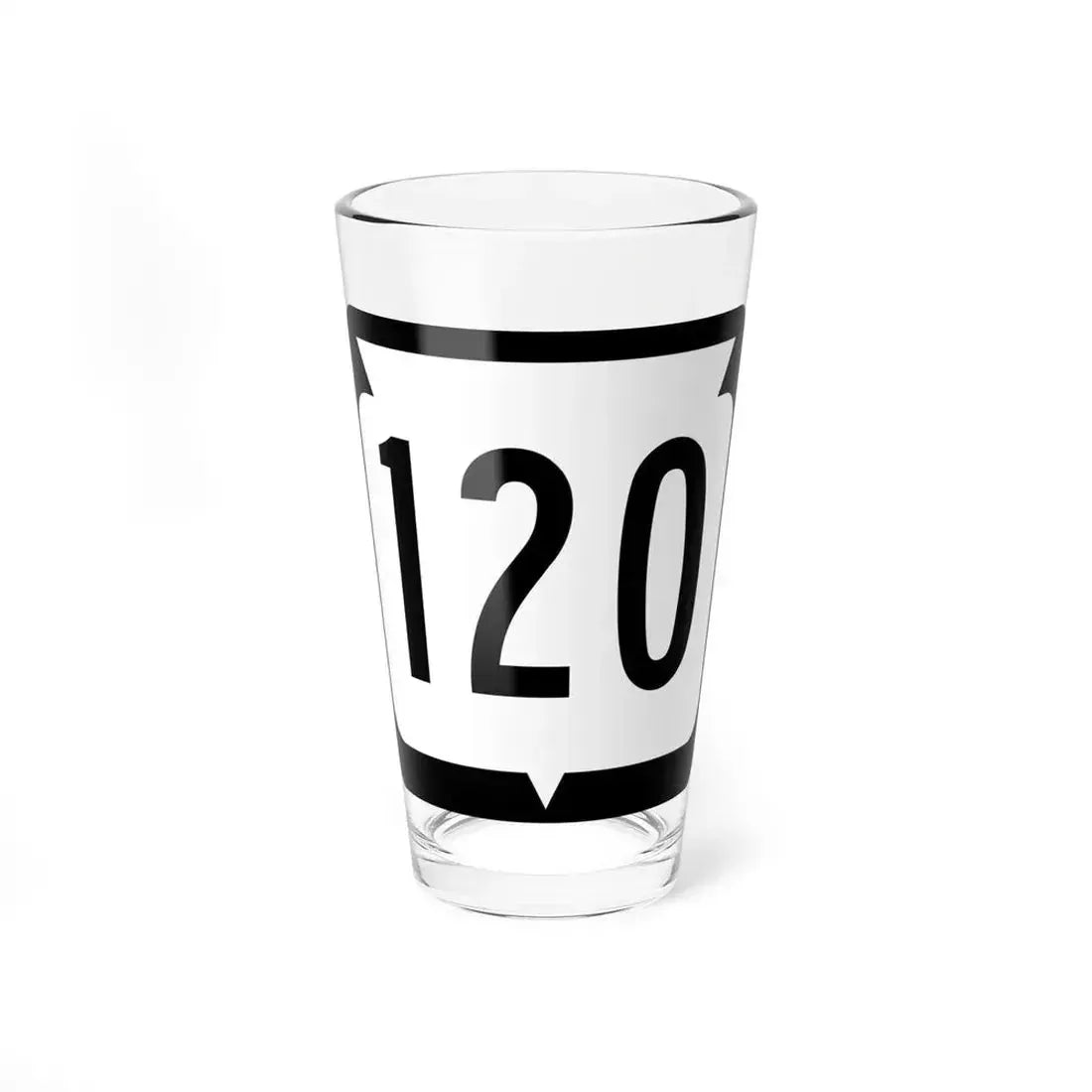 WIS 120 (Wisconsin) (Road Sign) Pint Glass 16oz 16oz - Go Mug Yourself