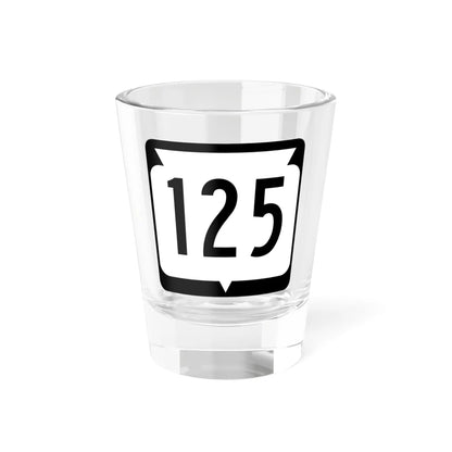 WIS 125 (Wisconsin) (Road Sign) Shot Glass 1.5oz 1.5oz - Go Mug Yourself