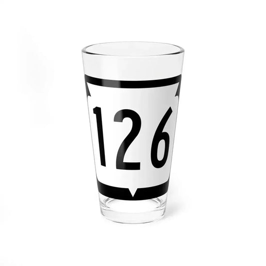 WIS 126 (Wisconsin) (Road Sign) Pint Glass 16oz 16oz - Go Mug Yourself