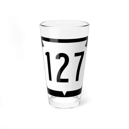WIS 127 (Wisconsin) (Road Sign) Pint Glass 16oz 16oz - Go Mug Yourself