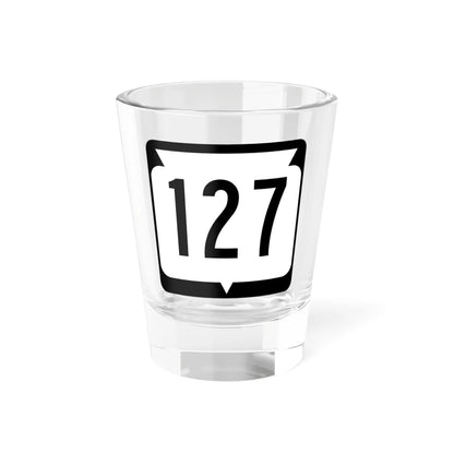 WIS 127 (Wisconsin) (Road Sign) Shot Glass 1.5oz - Go Mug Yourself