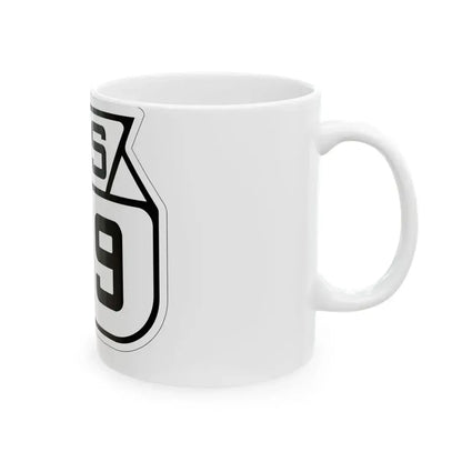 WIS 129 1938 (Wisconsin) (Road Sign) White Coffee Mug - Go Mug Yourself