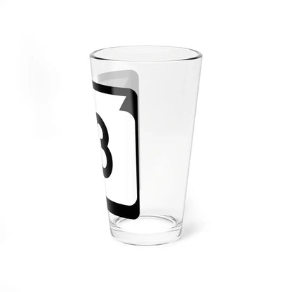 WIS 13 (Wisconsin) (Road Sign) Pint Glass 16oz - Go Mug Yourself