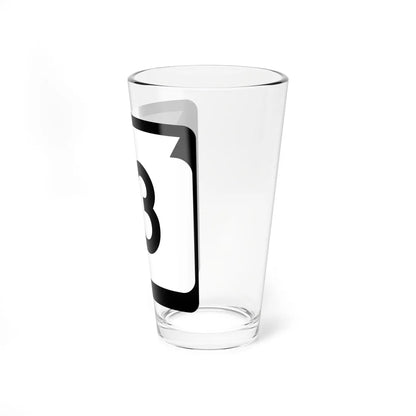 WIS 13 (Wisconsin) (Road Sign) Pint Glss 16oz - Go Mug Yourself