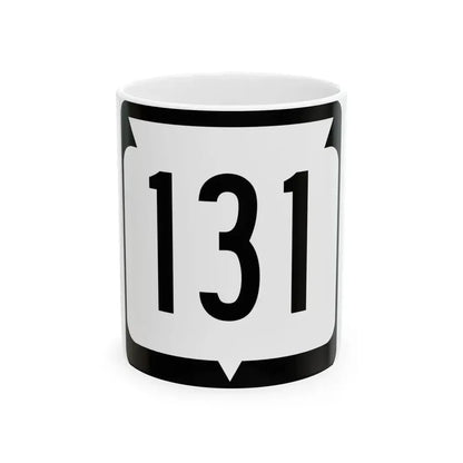 WIS 131 (Wisconsin) (Road Sign) White Coffee Mug 11oz - Go Mug Yourself