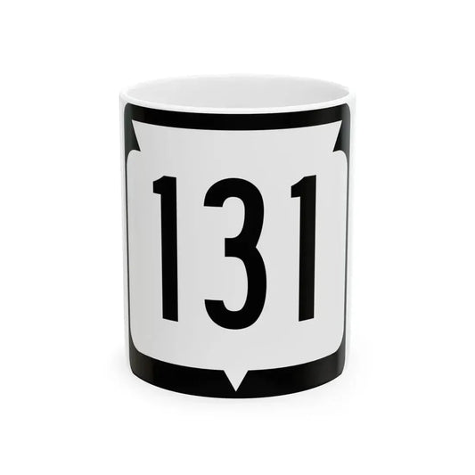 WIS 131 (Wisconsin) (Road Sign) White Coffee Mug 11oz - Go Mug Yourself