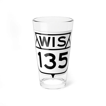 WIS 135 1949 (Wisconsin) (Road Sign) Pint Glss 16oz 16oz - Go Mug Yourself