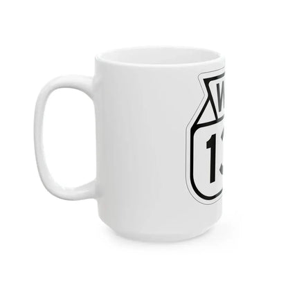 WIS 135 1949 (Wisconsin) (Road Sign) White Coffee Mug - Go Mug Yourself