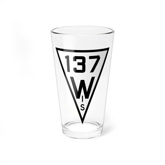 WIS 137 1927 (Wisconsin) (Road Sign) Pint Glass 16oz 16oz - Go Mug Yourself