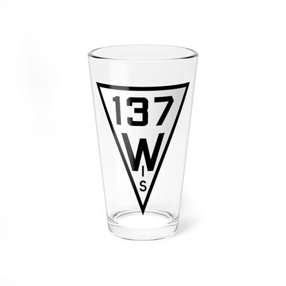 WIS 137 1927 (Wisconsin) (Road Sign) Pint Glss 16oz 16oz - Go Mug Yourself