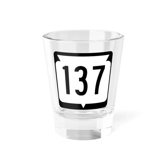 WIS 137 (Wisconsin) (Road Sign) Shot Glass 1.5oz 1.5oz - Go Mug Yourself
