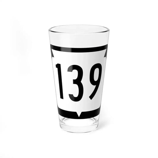 WIS 139 (Wisconsin) (Road Sign) Pint Glass 16oz 16oz - Go Mug Yourself