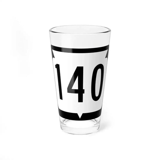 WIS 140 (Wisconsin) (Road Sign) Pint Glass 16oz 16oz - Go Mug Yourself