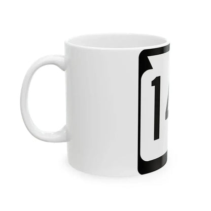 WIS 140 (Wisconsin) (Road Sign) White Coffee Mug - Go Mug Yourself