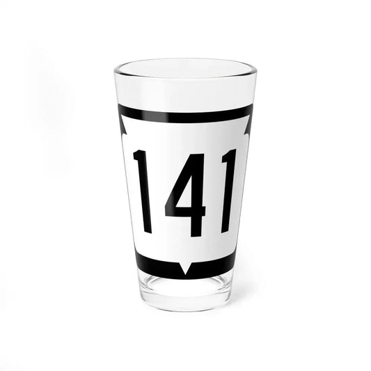 WIS 141 (Wisconsin) (Road Sign) Pint Glss 16oz 16oz - Go Mug Yourself