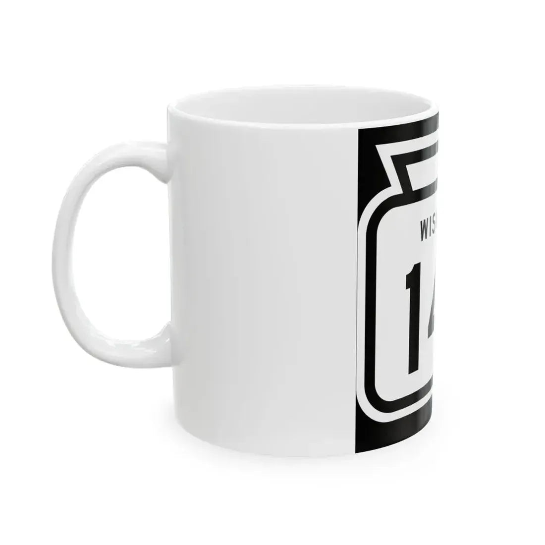WIS 142 1958 (Wisconsin) (Road Sign) White Coffee Mug - Go Mug Yourself