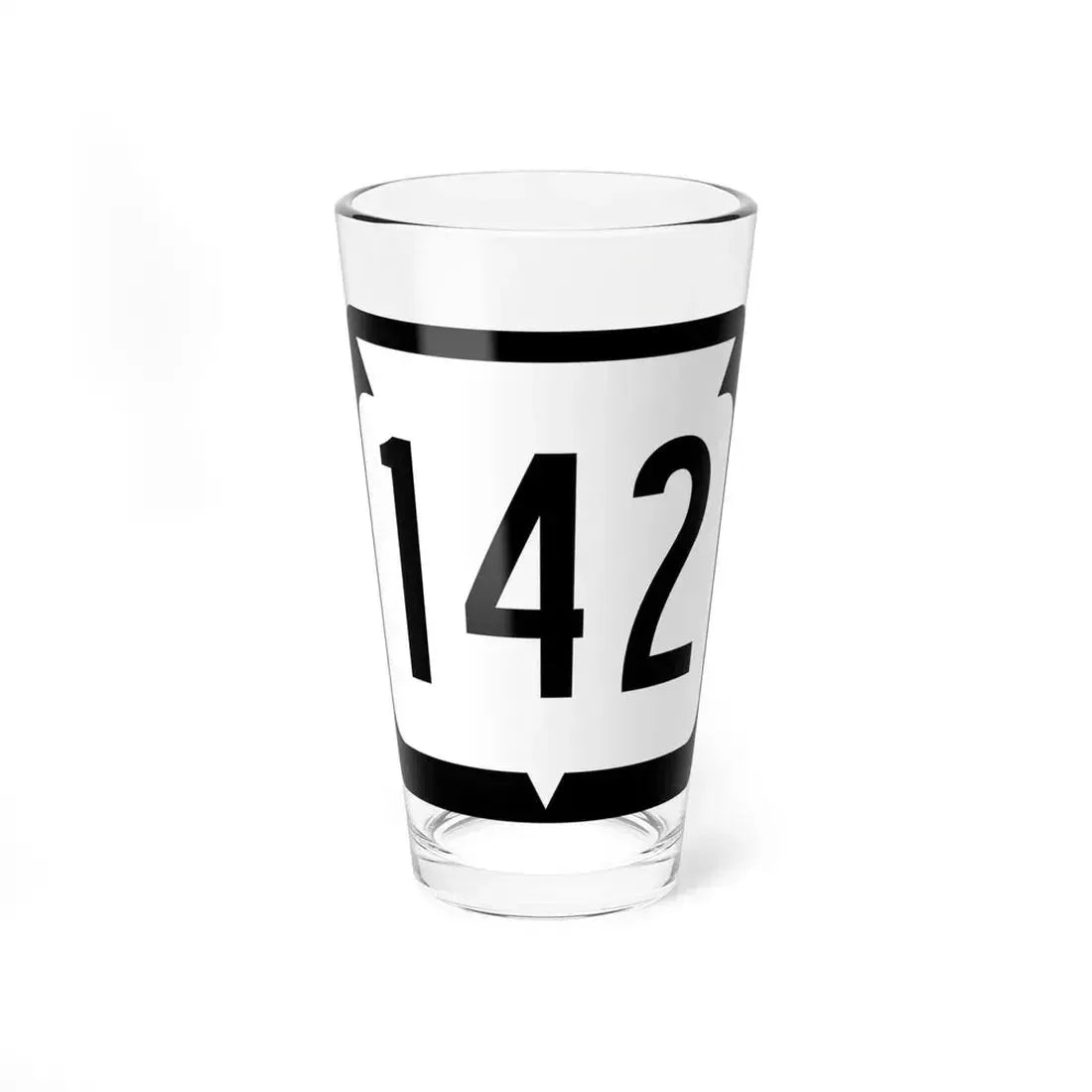 WIS 142 (Wisconsin) (Road Sign) Pint Glass 16oz 16oz - Go Mug Yourself