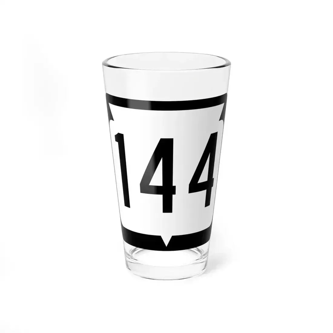 WIS 144 (Wisconsin) (Road Sign) Pint Glass 16oz 16oz - Go Mug Yourself