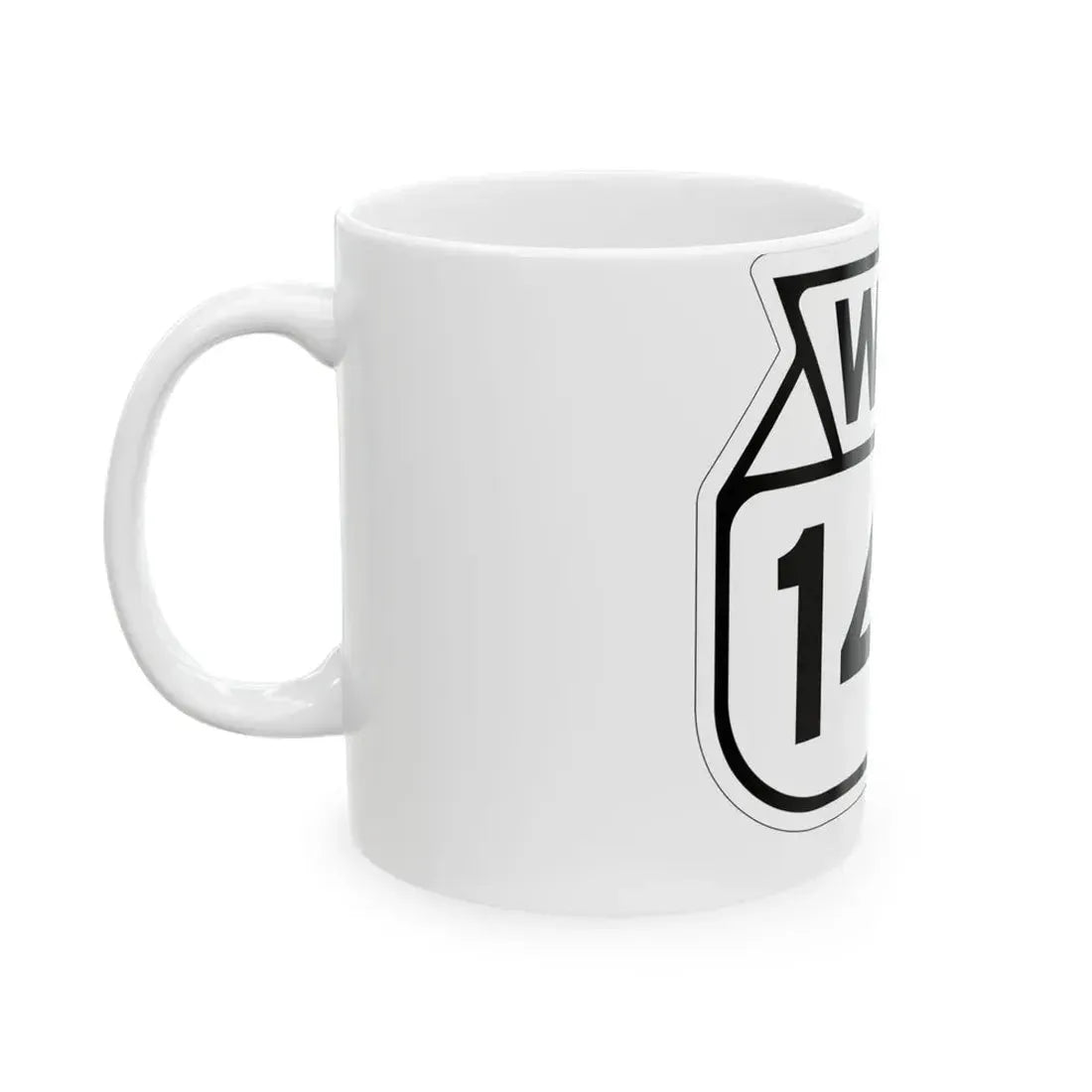 WIS 145 1949 (Wisconsin) (Road Sign) White Coffee Mug - Go Mug Yourself