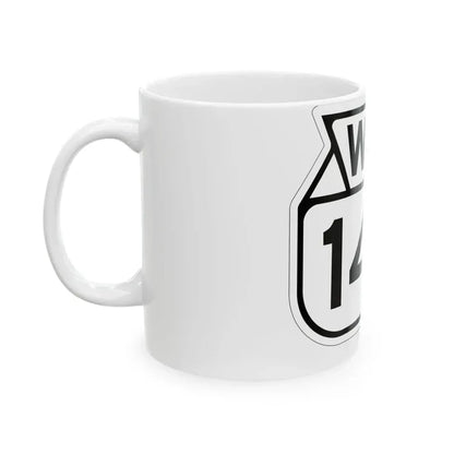 WIS 145 1949 (Wisconsin) (Road Sign) White Coffee Mug - Go Mug Yourself